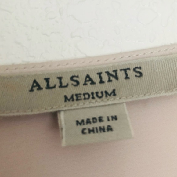 Allsaints - V Neck Sleeveless Buckled Dress - Picture 9 of 11